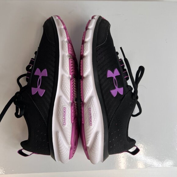 Under Armour Women Shoe 6.5 Charged Assert Low Lace Up Sneaker Run Gym Core Ex - Picture 10 of 12